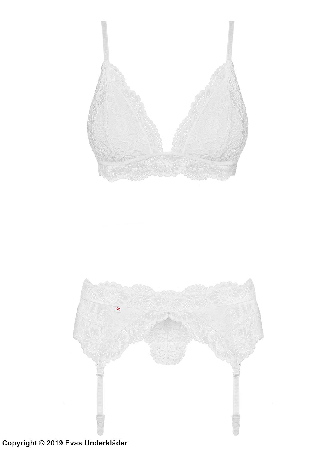 Dessous-Set, Spitze, Strumpfgürtel